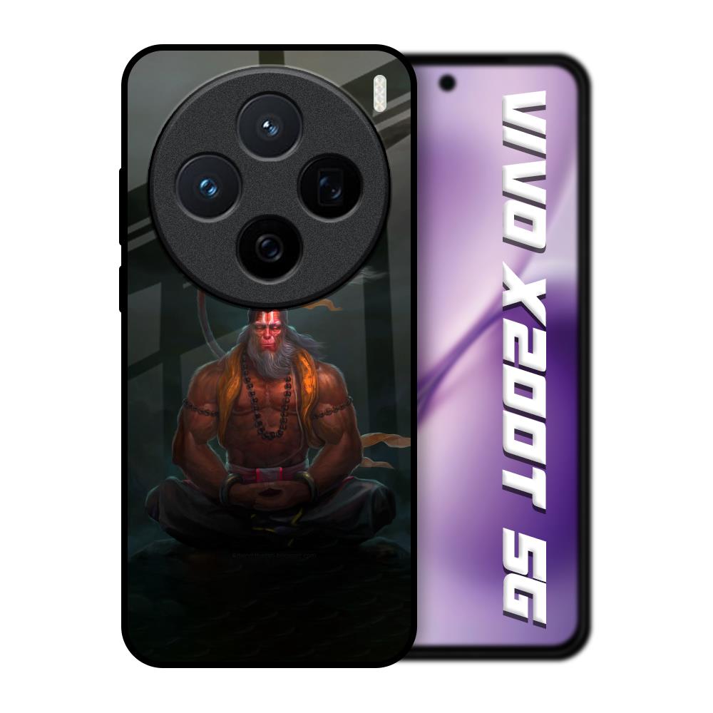 Lord Hanuman Animated Vivo X200T 5G Glass Back Cover Online
