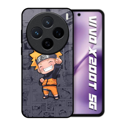 Orange Chubby Vivo X200T 5G Glass Back Cover Online