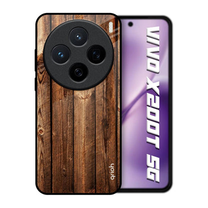 Timber Printed Vivo X200T 5G Glass Back Cover Online