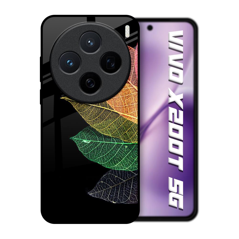 Colorful Leaves Vivo X200T 5G Glass Back Cover Online