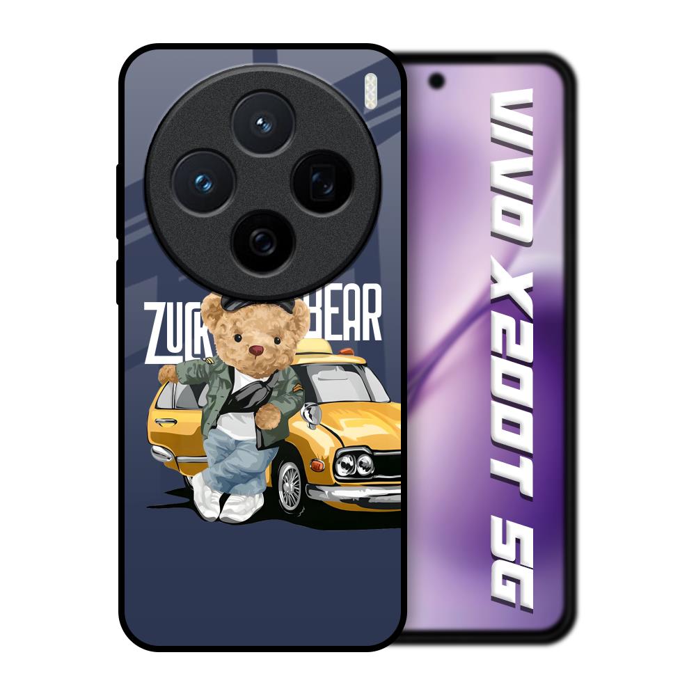 Adventurous Bear Vivo X200T 5G Glass Back Cover Online