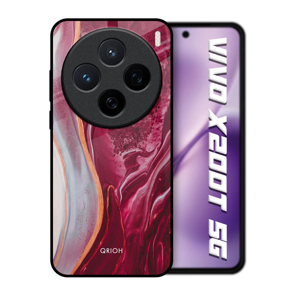 Crimson Ruby Vivo X200T 5G Glass Back Cover Online