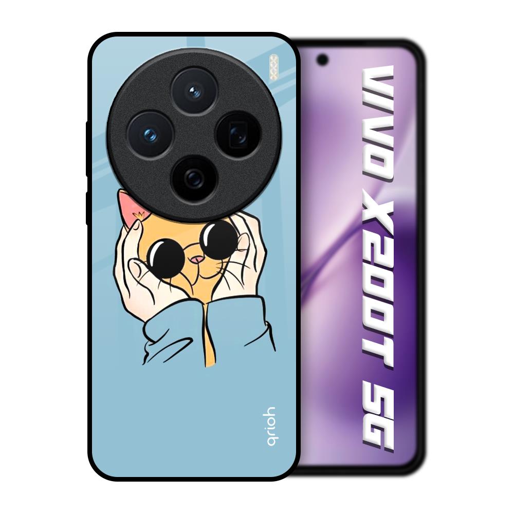 Adorable Cute Kitty Vivo X200T 5G Glass Back Cover Online
