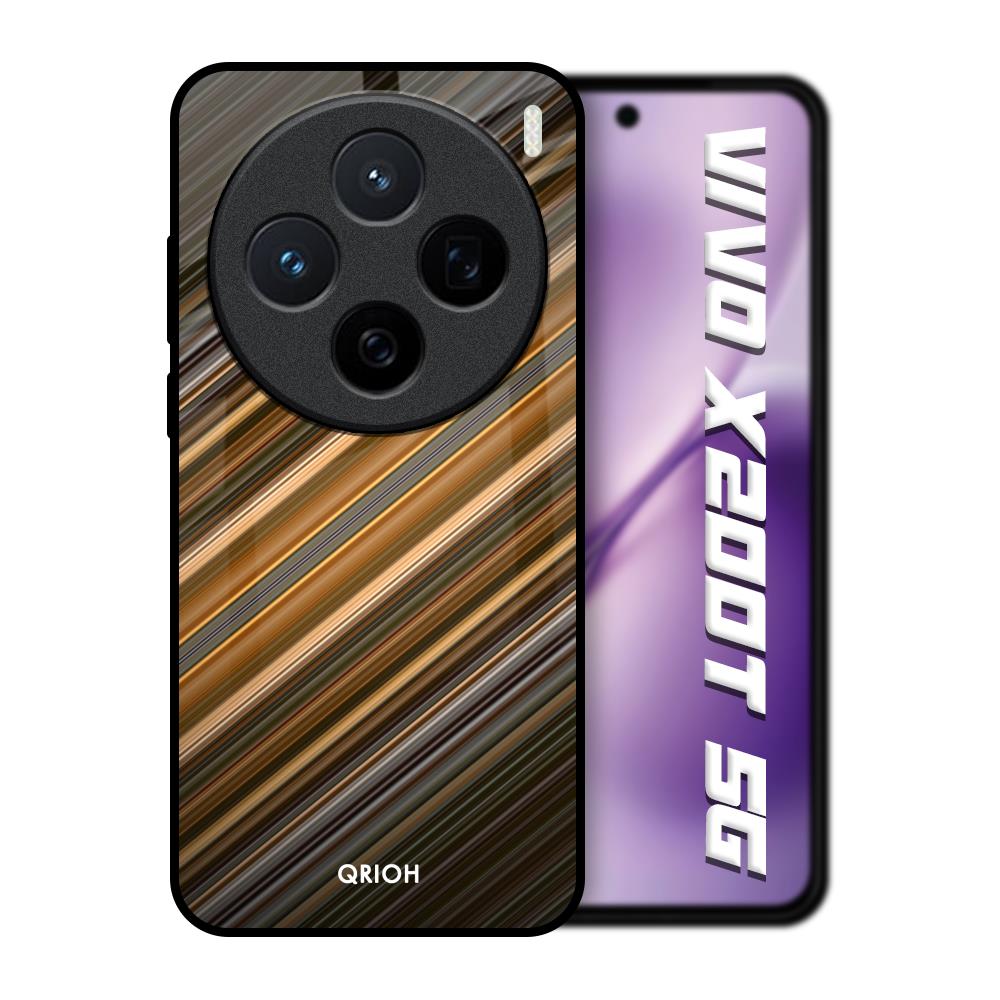 Diagonal Slash Pattern Vivo X200T 5G Glass Back Cover Online