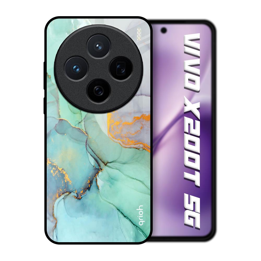 Green Marble Vivo X200T 5G Glass Back Cover Online