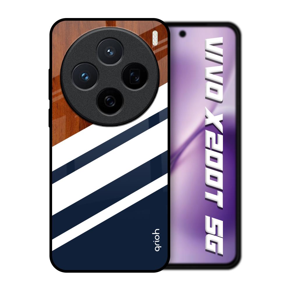 Bold Stripes Vivo X200T 5G Glass Back Cover Online