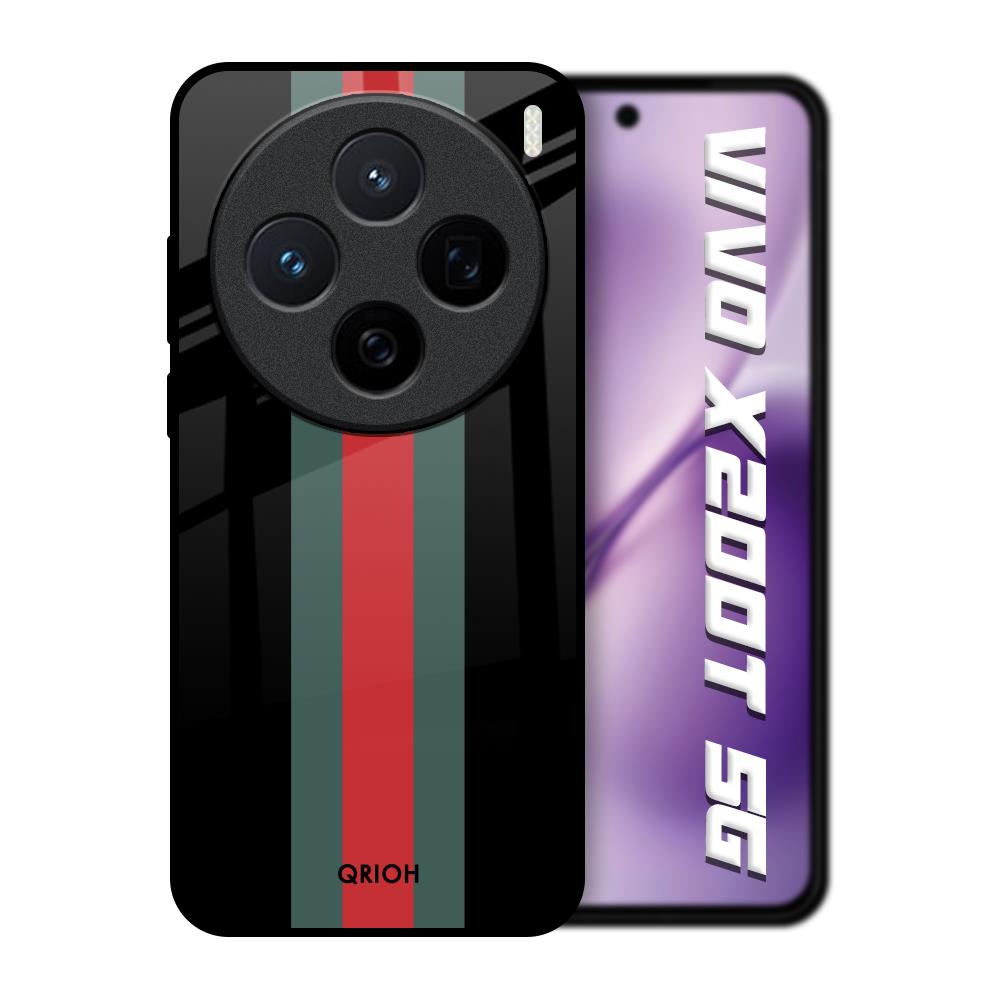 Vertical Stripes Vivo X200T 5G Glass Back Cover Online