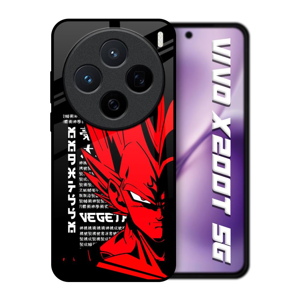 Red Vegeta Vivo X200T 5G Glass Back Cover Online