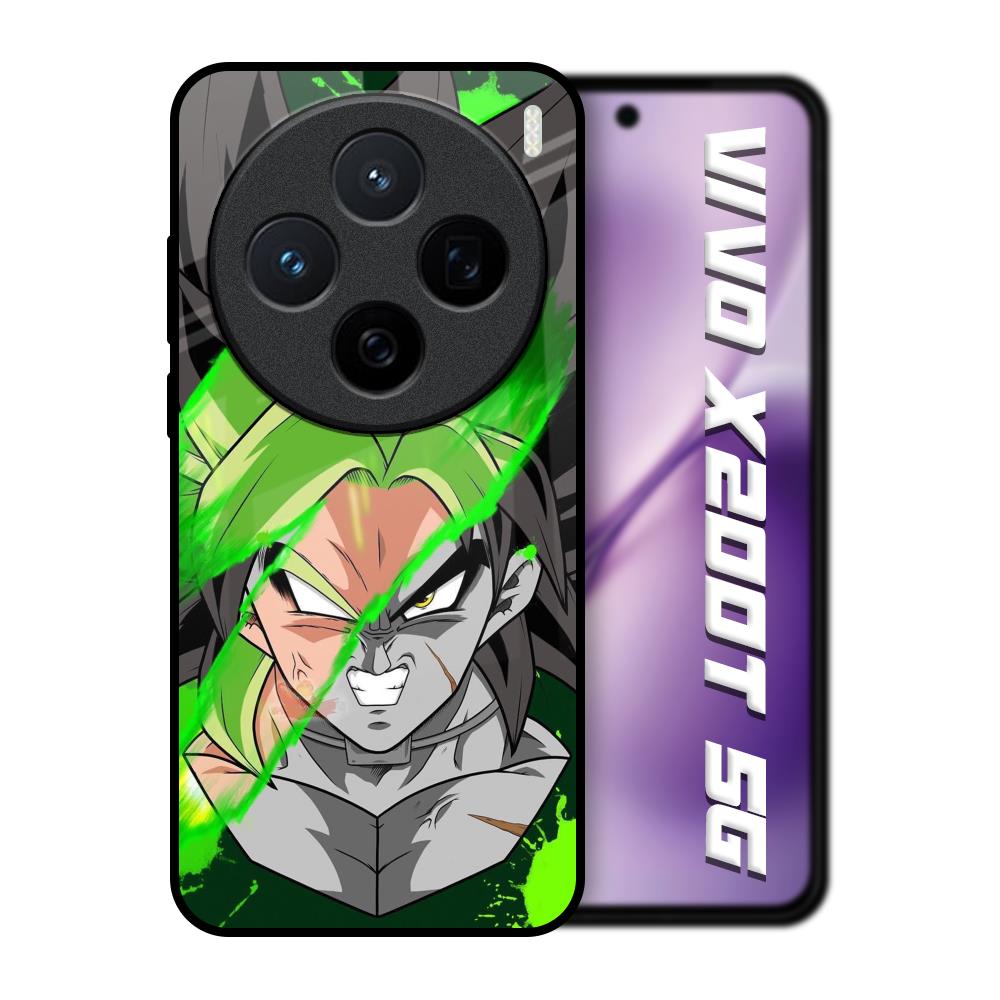 Anime Green Splash Vivo X200T 5G Glass Back Cover Online