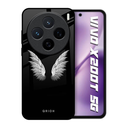 White Angel Wings Vivo X200T 5G Glass Back Cover Online