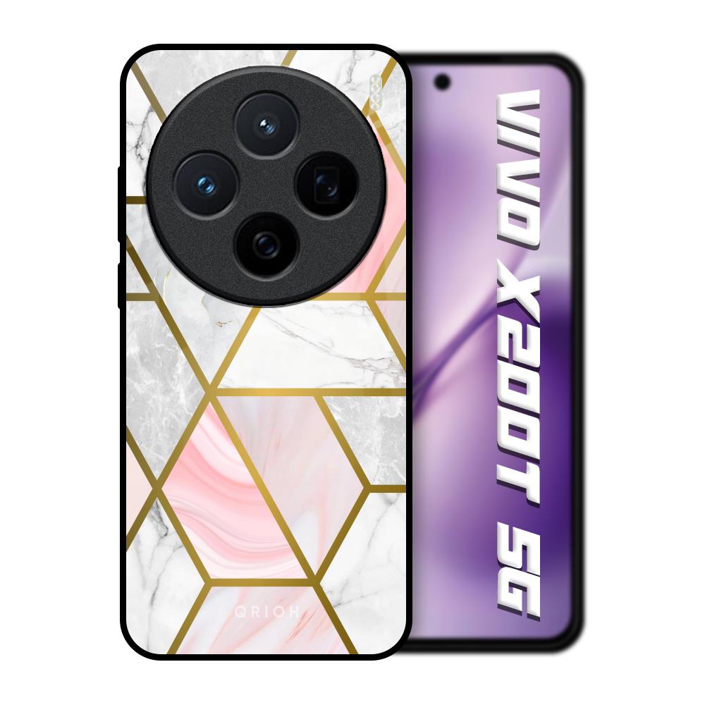 Geometrical Marble Vivo X200T 5G Glass Back Cover Online