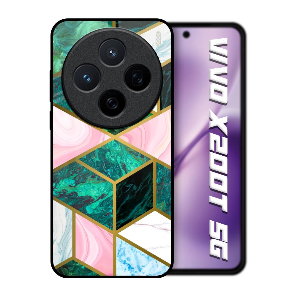 Seamless Green Marble Vivo X200T 5G Glass Back Cover Online