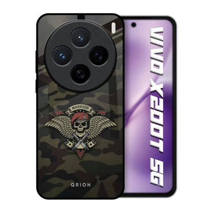 Army Warrior Vivo X200T 5G Glass Back Cover Online