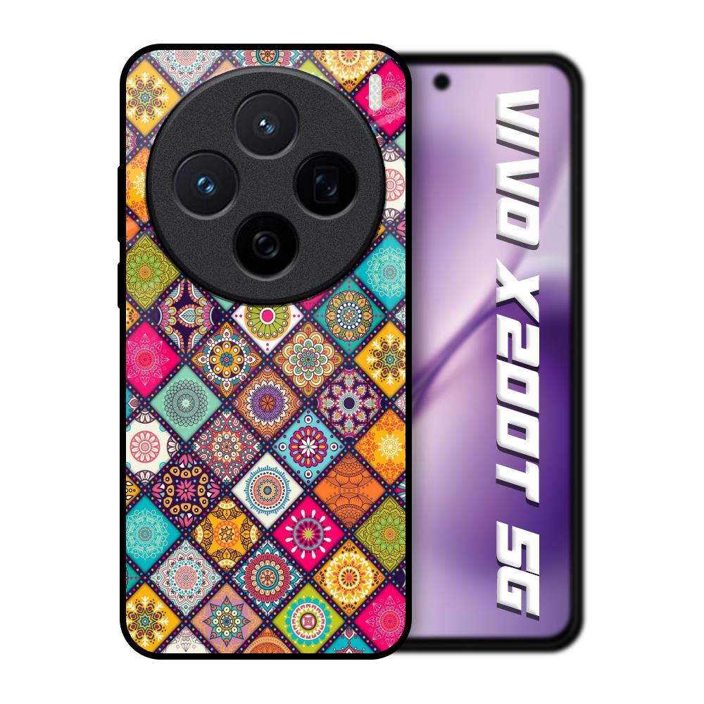 Multicolor Mandala Vivo X200T 5G Glass Back Cover Online