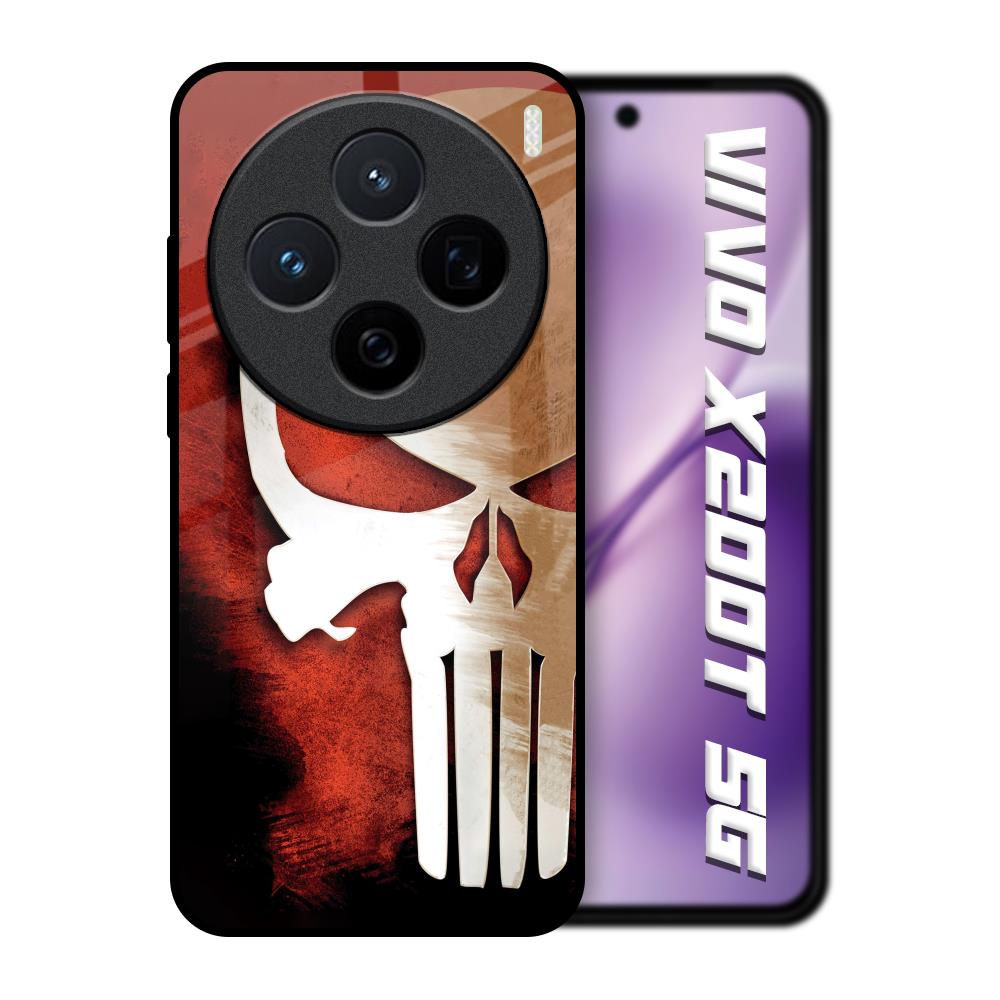 Red Skull Vivo X200T 5G Glass Back Cover Online