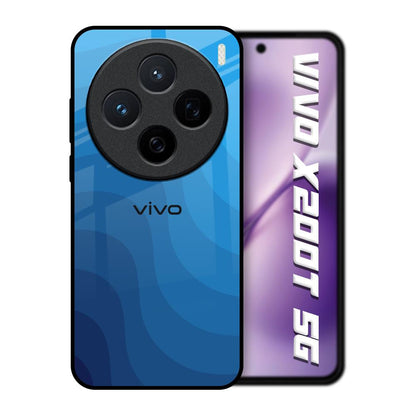 Blue Wave Abstract Vivo X200T 5G Glass Back Cover Online