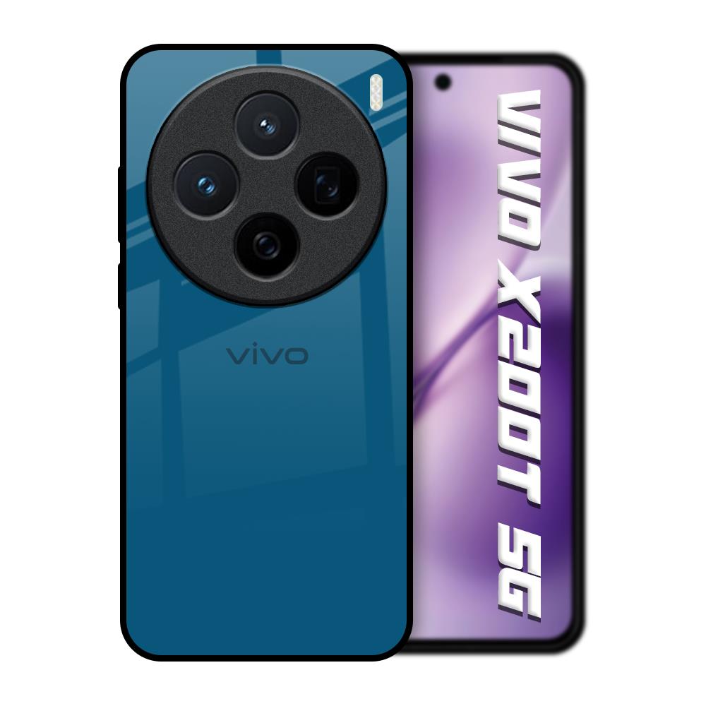 Cobalt Blue Vivo X200T 5G Glass Back Cover Online