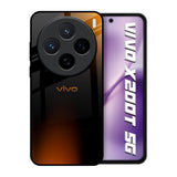 Orange Black Fusion Vivo X200T 5G Glass Back Cover Online