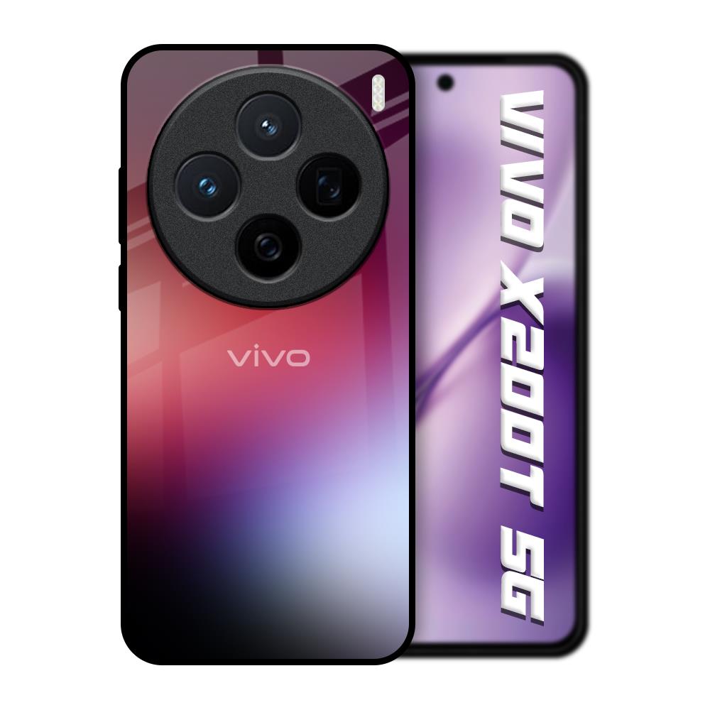 Gaussian Red Vivo X200T 5G Glass Back Cover Online