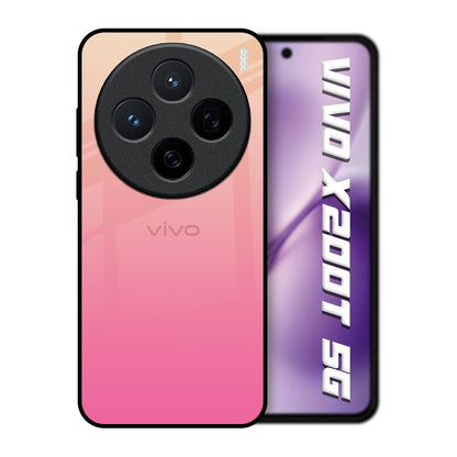 Pastel Pink Gradient Vivo X200T 5G Glass Back Cover Online