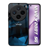Polygonal Blue Box Vivo X200T 5G Glass Back Cover Online