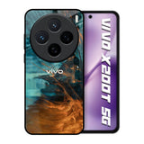 Golden Splash Vivo X200T 5G Glass Back Cover Online