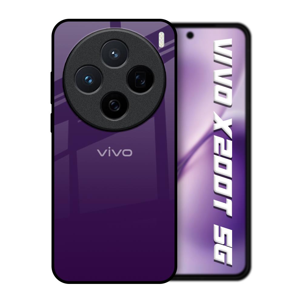 Dark Purple Vivo X200T 5G Glass Back Cover Online
