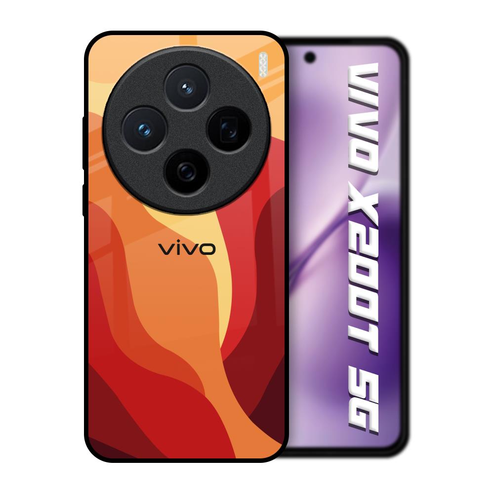 Magma Color Pattern Vivo X200T 5G Glass Back Cover Online