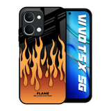 Fire Flame Vivo T5x 5G Glass Back Cover Online