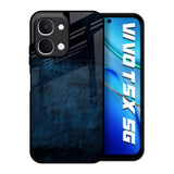 Dark Blue Grunge Vivo T5x 5G Glass Back Cover Online