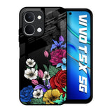Rose Flower Bunch Art Vivo T5x 5G Glass Back Cover Online