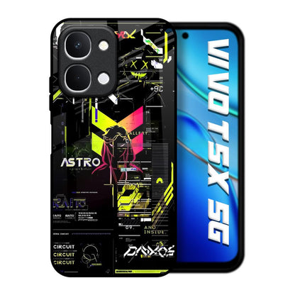Astro Glitch Vivo T5x 5G Glass Back Cover Online