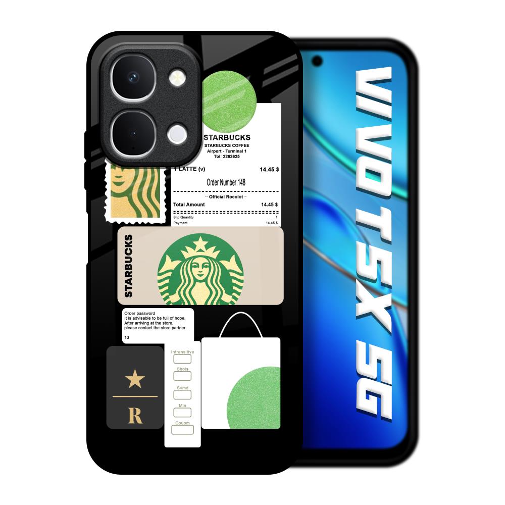 Coffee Latte Vivo T5x 5G Glass Back Cover Online