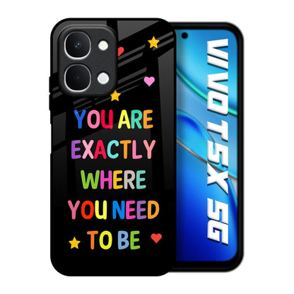 Magical Words Vivo T5x 5G Glass Back Cover Online