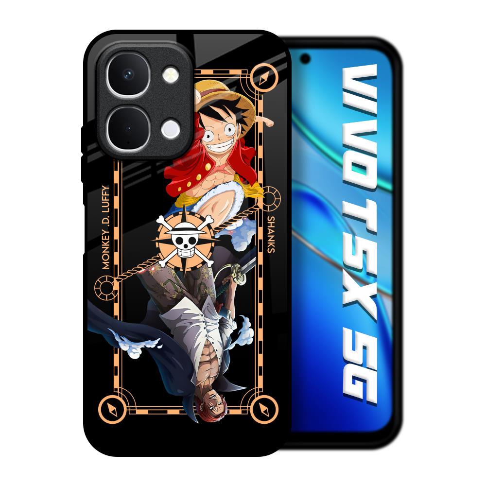 Shanks & Luffy Vivo T5x 5G Glass Back Cover Online