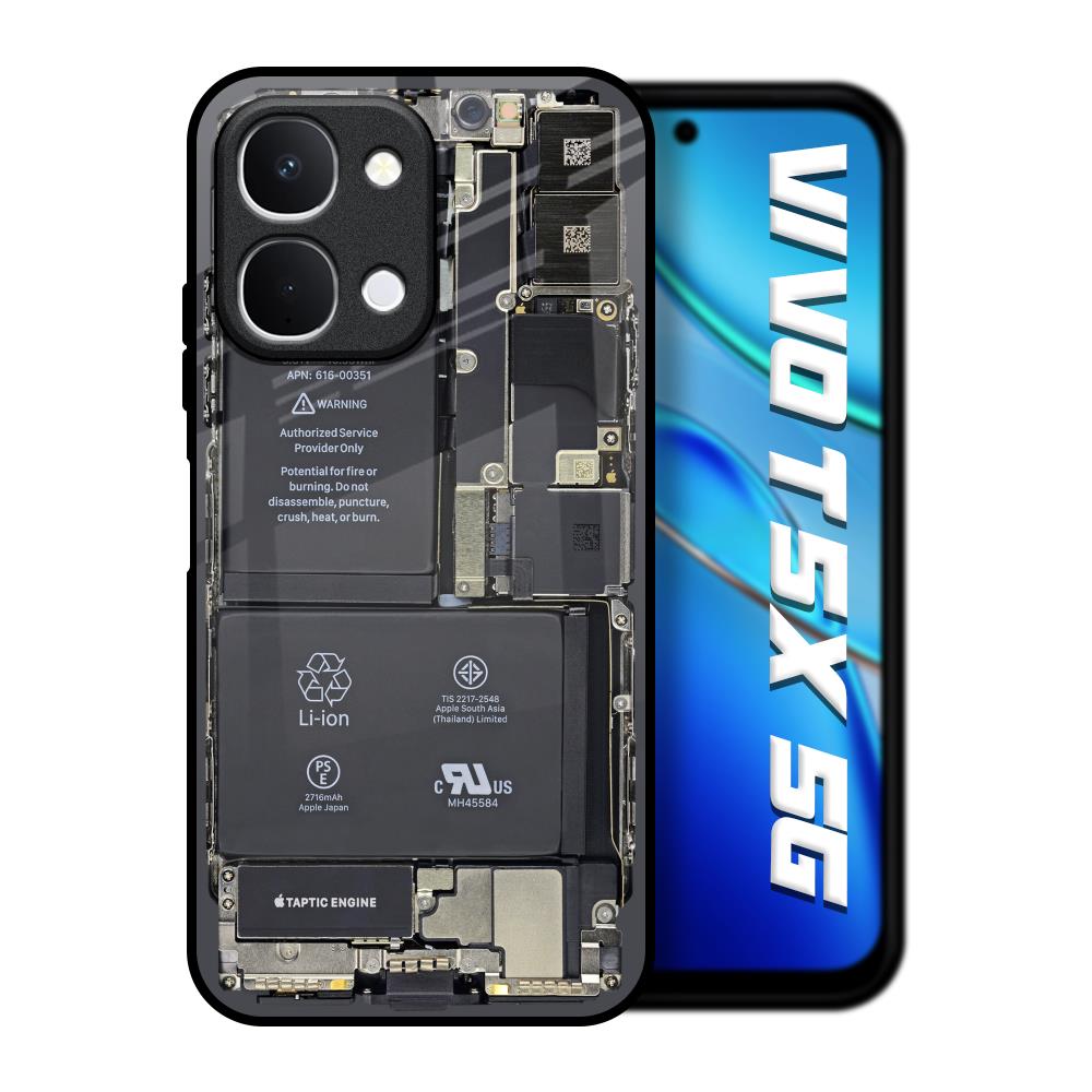 Skeleton Inside Vivo T5x 5G Glass Back Cover Online