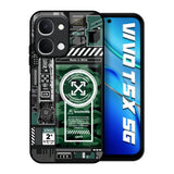 Green Camo Circuit Vivo T5x 5G Glass Back Cover Online