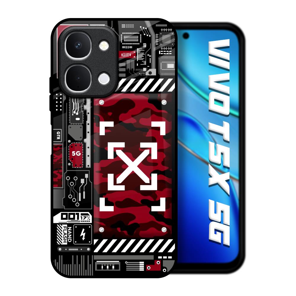 Technology Art Vivo T5x 5G Glass Back Cover Online