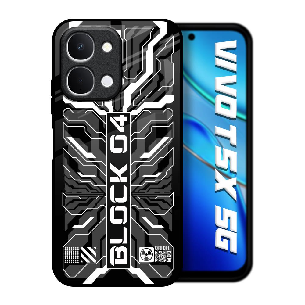 Monochrome Magic Vivo T5x 5G Glass Back Cover Online