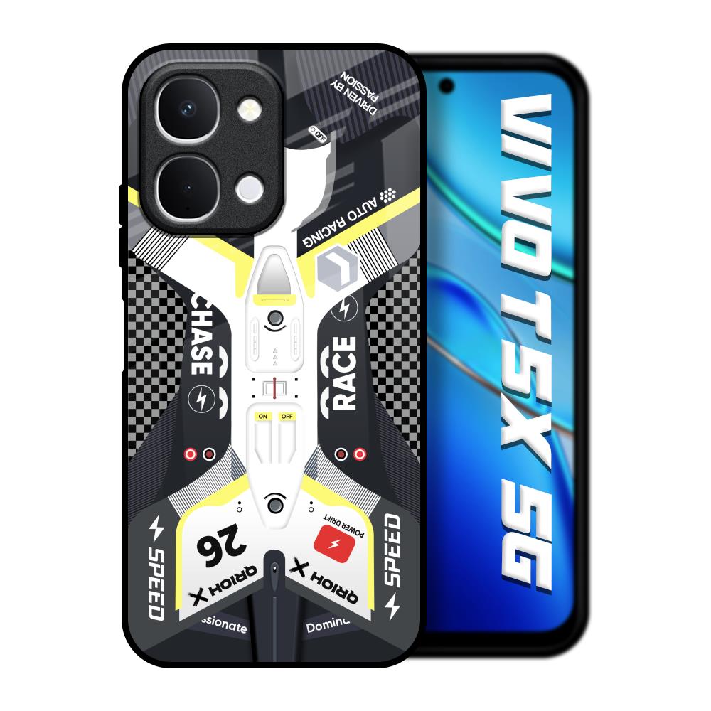 Car Enthusiast Vivo T5x 5G Glass Back Cover Online