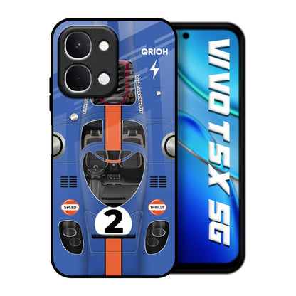 Car Adiction Vivo T5x 5G Glass Back Cover Online