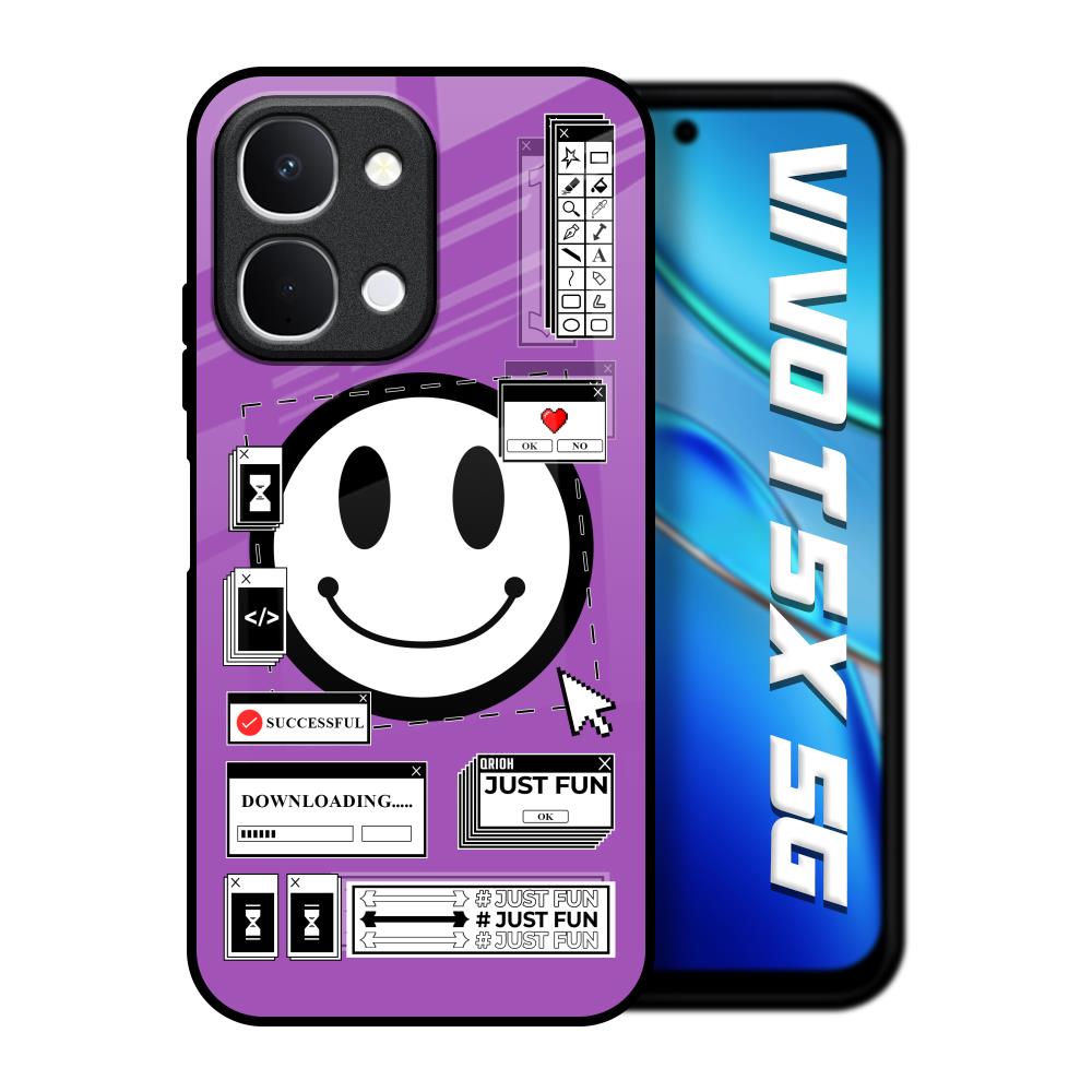 Code with Smile Vivo T5x 5G Glass Back Cover Online