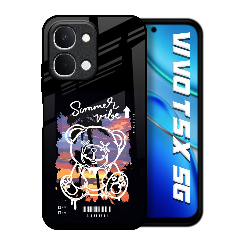 Summer Vibe Vivo T5x 5G Glass Back Cover Online