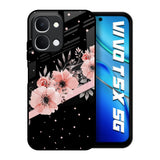 Floral Black Band Vivo T5x 5G Glass Back Cover Online
