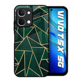 Abstract Green Vivo T5x 5G Glass Back Cover Online