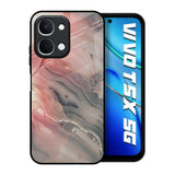 Pink And Grey Marble Vivo T5x 5G Glass Back Cover Online