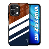 Bold Stripes Vivo T5x 5G Glass Back Cover Online