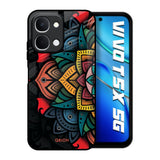 Retro Gorgeous Flower Vivo T5x 5G Glass Back Cover Online