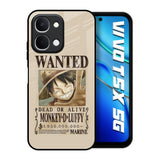 Luffy Wanted Vivo T5x 5G Glass Back Cover Online