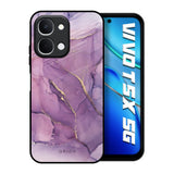 Purple Gold Marble Vivo T5x 5G Glass Back Cover Online